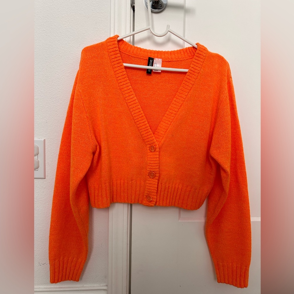 H&M Orange Women's Sweater Size S